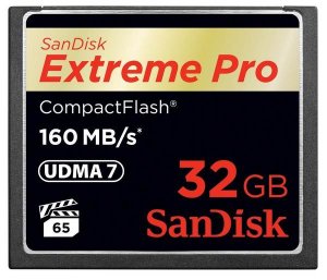SanDisk 32GB Extreme Pro CF CompactFlash Memory Card - 160MB/s sdcfxps-032g