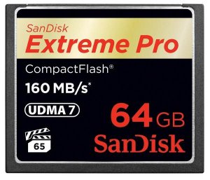 SanDisk 64GB Extreme Pro CF CompactFlash Memory Card - 160MB/s sdcfxps-064g