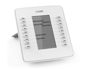 Snom D7w Expansion Module Usb For D785, D765, D745, D735, D725, D717 & D715, White, 18 Freely Programmable, Coloured Led Buttons