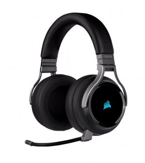 Corsair Virtuoso Pro Black Natural Transparent Sound. Ultra Comfort, Open Back, Nvidia Broadcast, Uni-directional Microphone, 3.5mm. Headset,headphone