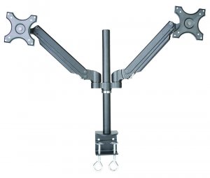 Speed Gs351-d Dual Monitor Arm Gas Spring Mount, Up To 27