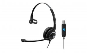 Sennheiser Sc230 Usb Wide Band Monaural Headset With Noise Cancelling Mic - Built-in Usb Interface, No Call Control