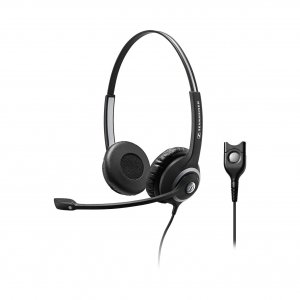 Epos Sennheiser Sc 260 Wide Band Binaural Headset With Noise Cancelling Mic - High Impedance For Standard Phones, Easy Disconnect