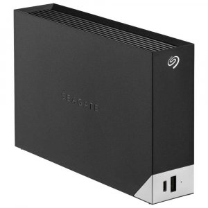 Seagate 12TB One Touch Desktop External Drive with Built-In Hub (Black)