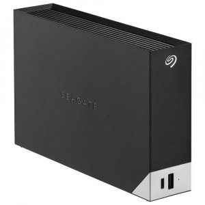 Seagate 14TB One Touch Desktop External Drive with Built-In Hub (Black)