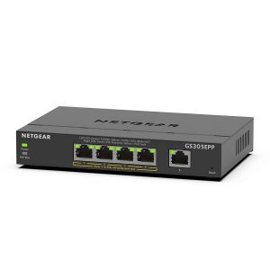 NETGEAR 5 PORT POE GIGABIT ETHERNET PLUS SWITCH (GS305EPP) - WITH 4 X POE+ 120W GS305EPP-100AUS