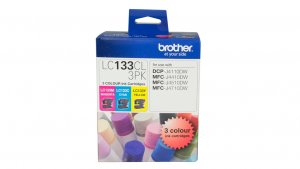 Brother Lc133 Colour Value Pack, 1x Cyan  1x Megenta  1x Yellow