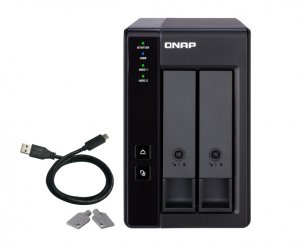 QNAP TR-002 2-bay USB 3.1 Gen 2 RAID Expansion Enclosure 