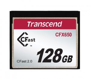 Transcend CFX650 128GB CFast 2.0 Flash Memory Card TS128GCFX650