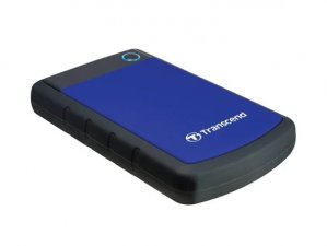 Transcend StoreJet 25H3 1TB USB 3.0 Portable Hard Drive - Blue