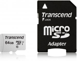 Transcend Ts64gusd300s-a 64gb Micro Sd Uhs-i U1 With Adapter 95mb