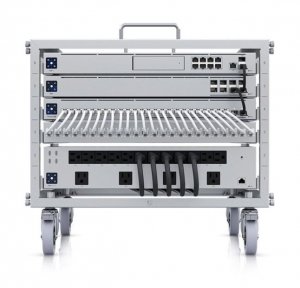 Ubiquiti 6u-sized Device Rack With A 24-port Blank Patch Panel That Can Be Assembled Without Tools