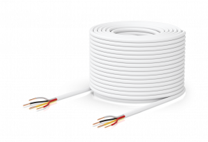 Ubiquiti Door Lock Relay Cable, Uacc-cable-doorlockrelay-2p, 500-foot (152.4 M) Spool Of Two-pair, Low-voltage Cable, 36v Dc, 	solid Bare Copper,white