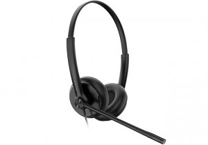 Yealink Uh34-d-uc  Wideband Noise Cancelling Headset, Usb, Leather Ear Piece, Dual