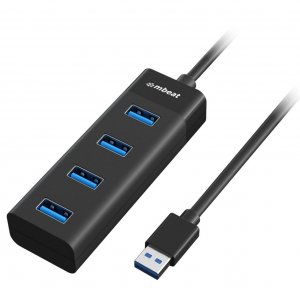 Mbeat 4-port Usb 3.0 Hub - Black