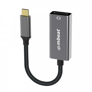 Mbeat Tough Link 1.8m Display Port Cable V1.4 - Connects Computer, Laptop To Hdtv, Monitor, Gaming Console, Supports 8k@60hz (7680Ã—4320)  - Space Grey