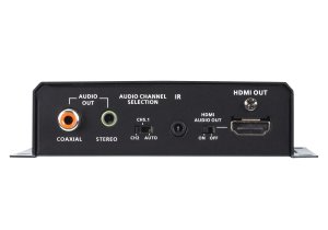 Aten Hdmi Hdbaset Receiver, With Audio De-embedding For Coaxial And Stereo Audio, Supports Up To 4k@70m (cat5e/6) And 100m (cat 6a), 1080p @ 150m Over