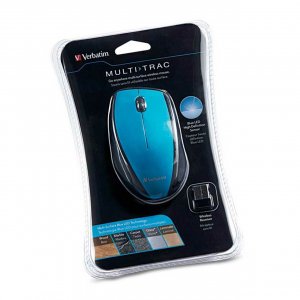 Verbatim Multitrac Blue Mouse Blue Led, Wireless Optical