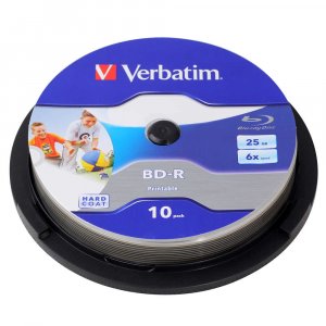 Verbatim Bd-r / 25gb / 6x / 10pack / Branded Non Printable