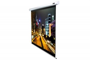 Elite Screens 120 Motorised 1610 Projector Screen Ir & Rf Control White 12v Trigger & Switch Vmax2