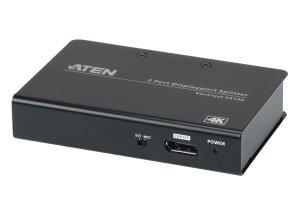 Aten Video Splitter 2 Port Displayport 4k Splitter, 4096x2160 / 3840x2160@60hz, Supports Extend Mode & Split Mode