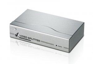 Aten Video Splitter 4 Port Vga Splitter 350mhz, 1920x1440@60hz Max, Cascadable To 3 Levels (up To 64 Outputs)