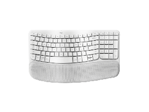 LOGITECH Wave Keys Wireless Ergonomic Keyboard - Of White