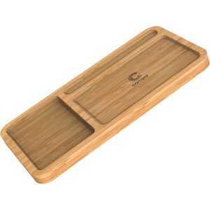Comsol Wcbh10 10w Wireless Charging Bamboo Desk Organiser