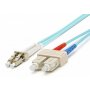 Blupeak Flcscm402 2m Fibre Patch Cable Multimode Lc To Sc Om4 (lifetime Warranty)