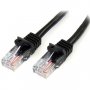 Startech.com 45pat3mbk 3m Black Snagless Utp Cat5e Patch Cable.