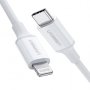 Ugreen 60749 Mfi Usb-c To Lightning Cable 2m White