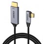 Choetech Xch-1803 L Shaped Typec To Hdmi M/m  Cable 1.8m