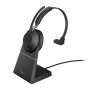 Jabra Evolve2 65 UC Mono Bluetooth Headset (USB Dongle + Charging Stand)