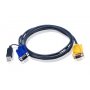 Aten Kvm Cable 1.8m With 3 In 1 Sphd To Vga & Usb 2L-5202UP