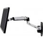 Ergotron 45-243-026 LX WALL MOUNT LCD DISPLAY ARM POLISHED ALUMINIUM MAX SIZE 24IN MAX WEIGHT 9.1KG