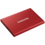 Samsung MU-PC2T0R/WW T7 2TB USB3,2 Type-C Aluminium Case Portable SSD, Metallic Red