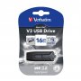 Verbatim 16gb V3 Usb3.0 Grey Store'n'go V3; Rectractable