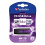 Verbatim 16gb V3 Usb3.0 Violet Store'n'go V3; Rectractable