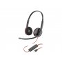 OLY BLACKWIRE C3220 UC STEREO CORDED HEADSET USB-C