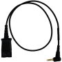 Plantronics 64279-02 Cable, Qd To 2.5mm, 18" Length, Right-angle Plug- For Use With Selected Phones