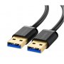 Ugreen 10371 Usb3.0 Am To Am Cable Gold-plated 2m  Black
