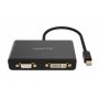 Ugreen 3-in-1 Mini Displayport To Hdmi&vga&dvi Converter--black 10440