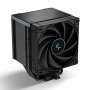 Deepcool Ak500 Zero Dark High-performance Cpu Cooler, 5 Copper Heat Pipes, Single-tower Heatsink, 120mm Fdb Pwm Fan, 240w Lga1700/am5 Support