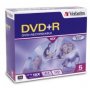 Verbatim DVD+R 4.7GB Jewel Case 5 Pack 16x (95049)