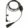 Jabra 8735-019 Cord Qd To 3.5mm Stright Cord With Answer/end/mute Function, 0.5m