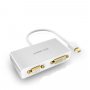 UGREEN 3-in-1 Mini DisplayPort to HDMI&VGA&DVI converter--white