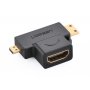 Ugreen Micro HDMI + Mini HDMI Male to HDMI Female Adapter