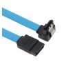 Astrotek Sata 3.0 Data Cable 50Cm Male To Male 180 To 90 Degree With Metal Lock 26Awg Blue (AT-SA