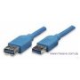 Astrotek Usb 3.0 Extension Cable 1M - Type A Male To Type A Female Blue Colour (AT-USB3-AA-1M)