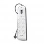 Belkin BSV804AU2M 8 Outlet with 2M Cord with 2  USB Ports (2.4A)